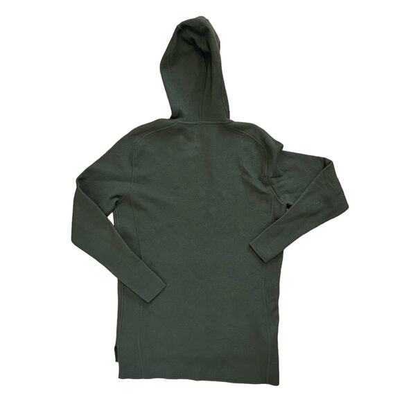 EFM-ENGINEERED FOR MOTION Converge Green Hooded Wool Pullover Sweater - Picture 8 of 11